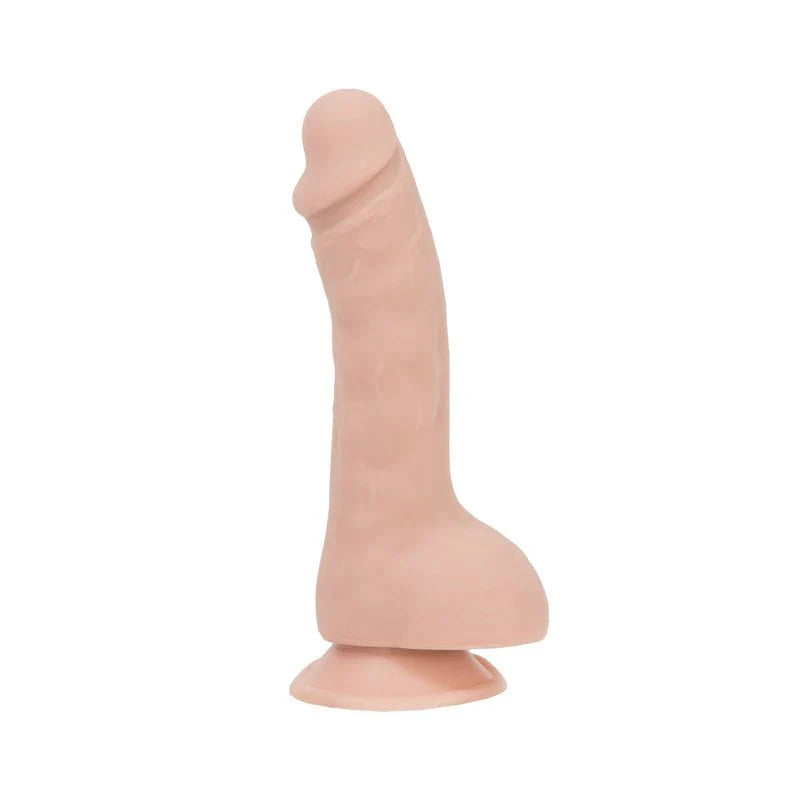 Pure Love® - Smooth Realistic Silicone Dildo With Suction Base – 7.5 in. – Beige - Whispered Fantasies