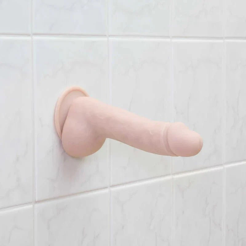 Pure Love® - Smooth Realistic Silicone Dildo With Suction Base – 7.5 in. – Beige - Whispered Fantasies