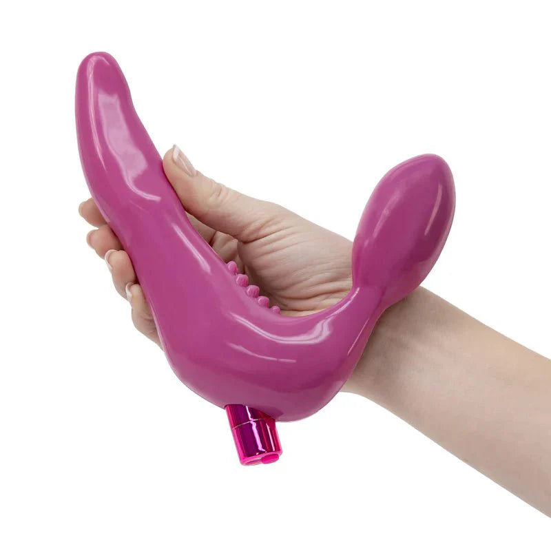 Pure Love® - Strapless Strap - On Silicone Dildo With Vibrating Bullet – Pink - Whispered Fantasies