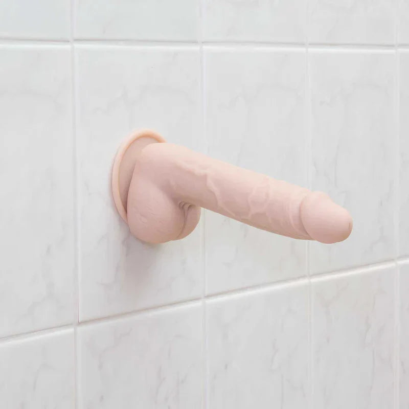 Realistic 7.5 Inch Silicone Dildo with Suction Base