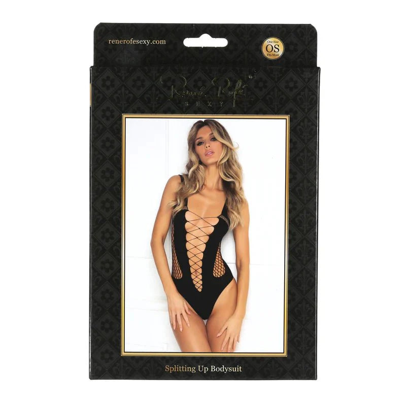 Rene Rofe Sexy Splitting Up Bodysuit – One Size - Whispered Fantasies