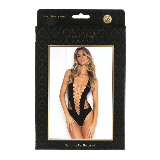 Rene Rofe Sexy Splitting Up Bodysuit – One Size - Whispered Fantasies