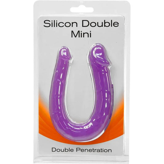 Seven Creations Silicone Double Mini Double Penetration Dong - Purple - Whispered Fantasies