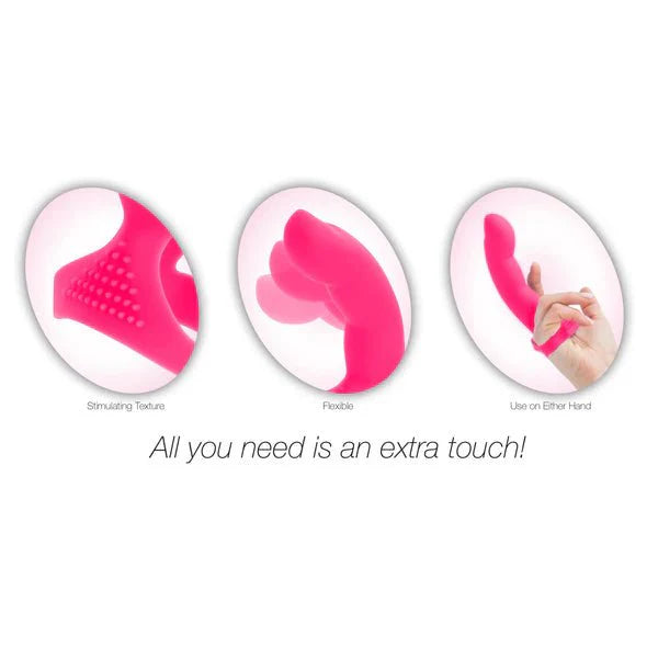Simple and True Extra Touch Finger Dong - Pink - Whispered Fantasies