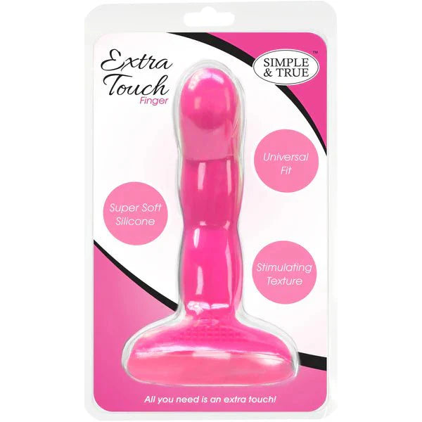 Simple and True Extra Touch Finger Dong - Pink - Whispered Fantasies