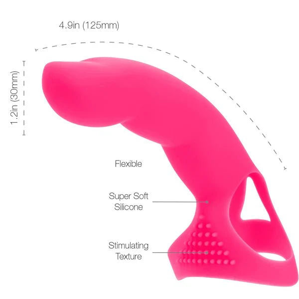 Simple and True Extra Touch Finger Dong - Pink - Whispered Fantasies