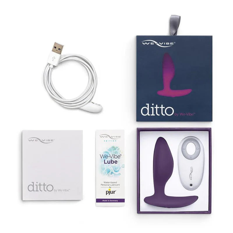 We - Vibe Ditto Vibrating Anal Plug - Purple - Whispered Fantasies