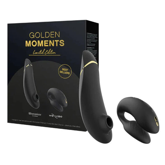 We - Vibe® & Womanizer – Golden Moments 2.0 – Limited Edition Gift Set - Black - Whispered Fantasies