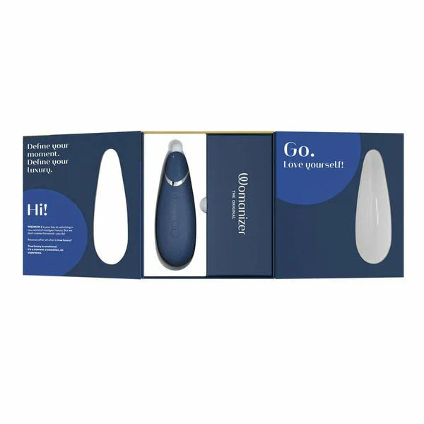 Womanizer Premium 2 – Clitoral Stimulator – Blueberry - Whispered Fantasies